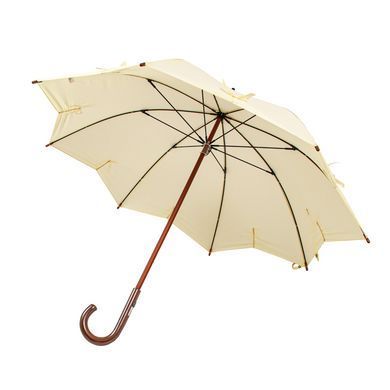 Зонт-трость женский механический Fulton L908 Kensington UV Beige (Бежевый)