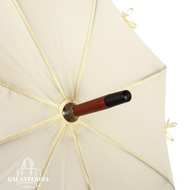 Зонт-трость женский механический Fulton L908 Kensington UV Beige (Бежевый)
