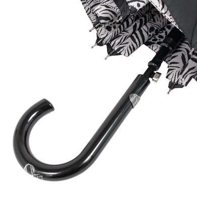 Зонт-трость женский полуавтомат Fulton Bloomsbury-2 L754 Black, flowers (Черный, цветы)