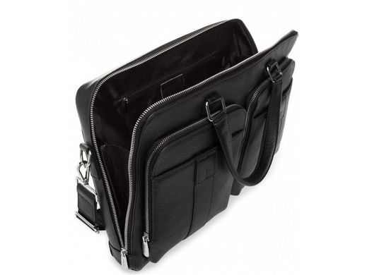 Кожаная мужская сумка для ноутбука Royal Bag RB-018A черный