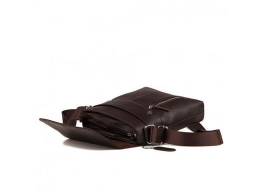 Мужской кожаный коричневый мессенджер Tiding Bag Tiding Bag A25-238