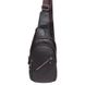 Сумка слінг чоловіча (однолямковий рюкзак) шкіряний Borsa Leather K16603 2