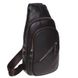 Сумка слінг чоловіча (однолямковий рюкзак) шкіряний Borsa Leather K16603 1