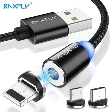 Магнитный кабель для зарядки RAXFLY LED Magnetic RAX118554