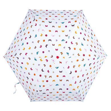 Парасолька жіноча механічна Fulton Superslim-2 L553 Multicolored, butterflies (Різнокольоровий, метелики)