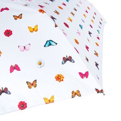 Парасолька жіноча механічна Fulton Superslim-2 L553 Multicolored, butterflies (Різнокольоровий, метелики)