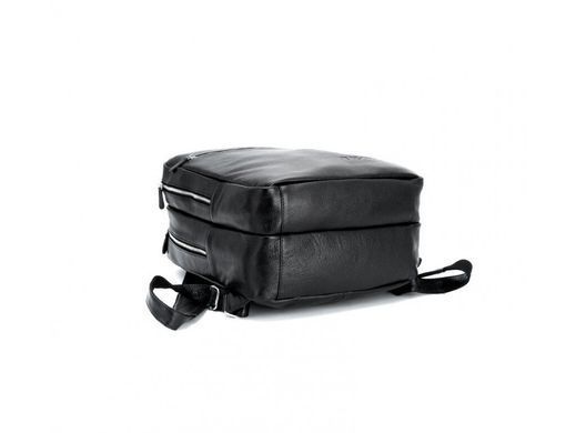 Чоловічий шкіряний рюкзак Tiding Bag t3064 чорний
