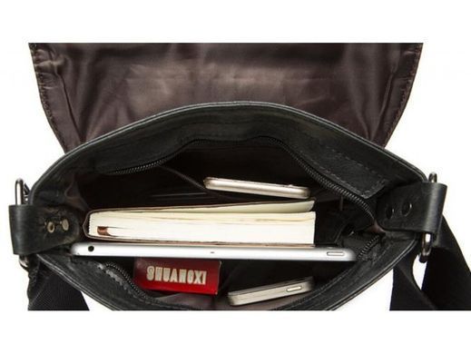 Мужской кожаный мессенджер Bexhill Bx8239A черный