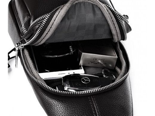 Мужской кожаный мессенджер Tiding Bag A25F-5060A черный