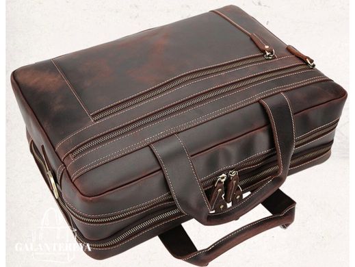 Кожаная сумка для ноутбука Tiding Bag 7319R коричневый