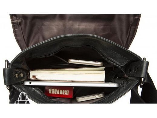 Мужской кожаный мессенджер Bexhill Bx8239A черный