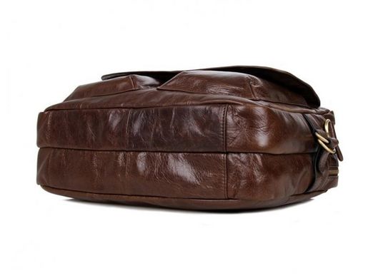 Мужская кожаная коричневая сумка Tiding Bag 7085C