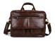 Мужская кожаная коричневая сумка Tiding Bag 7085C 2