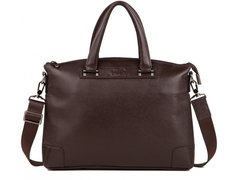Мужская кожаная сумка для ноутбука Tiding Bag M38-9160-2C коричневый
