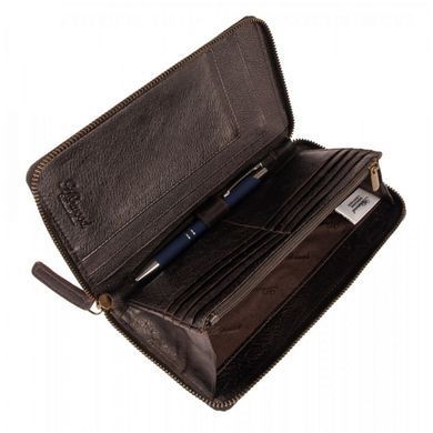 Кошелек мужской кожаный (портмоне для путешествий, тревелер) Ashwood TW01