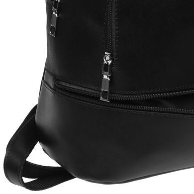 Женский кожаный рюкзак Ricco Grande 1L880-black черный