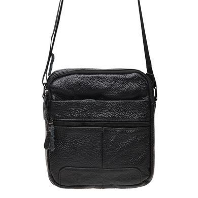 Сумка через плечо мужская кожаная Borsa Leather K11030-black