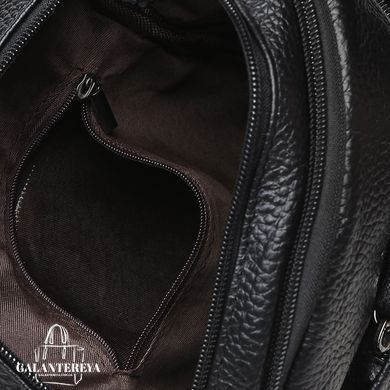 Сумка через плечо мужская кожаная Borsa Leather K11030-black