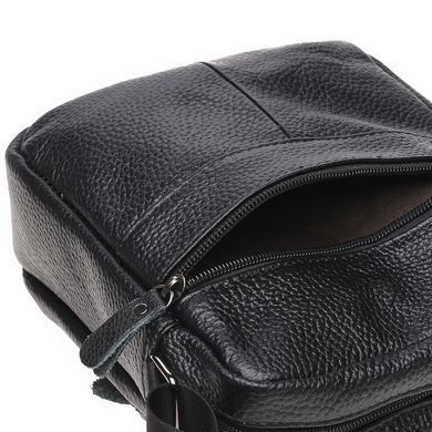 Сумка через плечо мужская кожаная Borsa Leather K11030-black