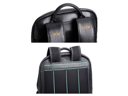 Мужской кожаный рюкзак Tiding Bag B3-1741A черный
