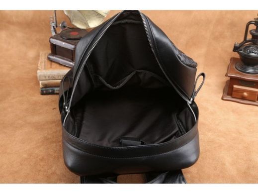 Мужской кожаный рюкзак Tiding Bag B3-1741A черный