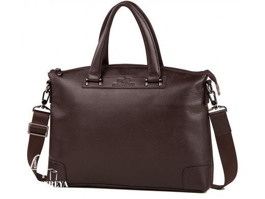 Мужская кожаная сумка для ноутбука Tiding Bag M38-9160-2C коричневый