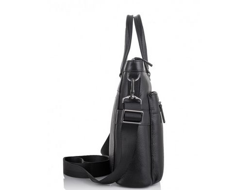 Мужская кожаная сумка для ноутбука Tiding Bag SM8-8990-1A черный