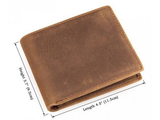 Мужское кожаное портмоне Tiding Bag 8029B коричневый