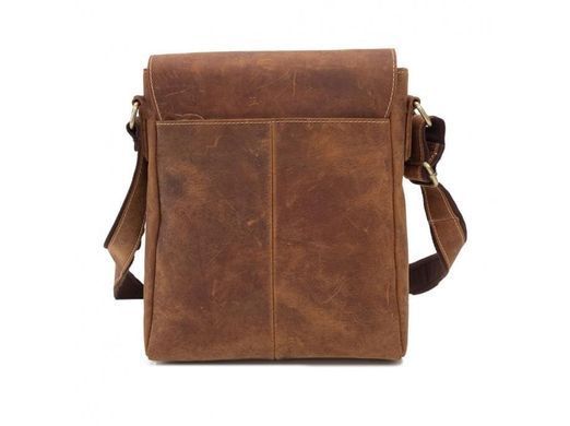 Мужской кожаный коричневый мессенджер Tiding Bag G1157