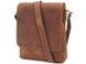 Мужской кожаный коричневый мессенджер Tiding Bag G1157 2