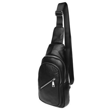 Сумка слінг чоловіча (однолямковий рюкзак) шкіряний Borsa Leather K16603