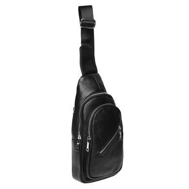 Сумка слінг чоловіча (однолямковий рюкзак) шкіряний Borsa Leather K16603