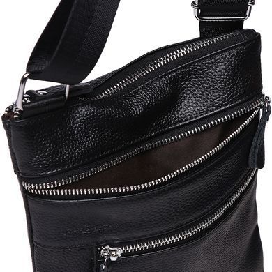 Сумка чоловіча шкіряна Borsa Leather K1307-black