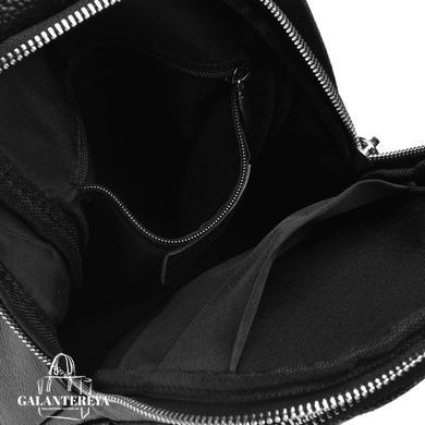Сумка слинг мужская (однолямочный рюкзак) кожаный Borsa Leather K16603