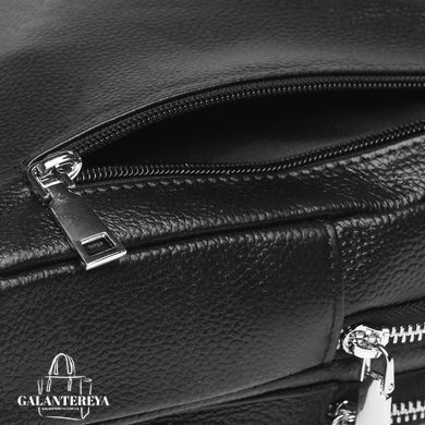 Сумка слинг мужская (однолямочный рюкзак) кожаный Borsa Leather K16603