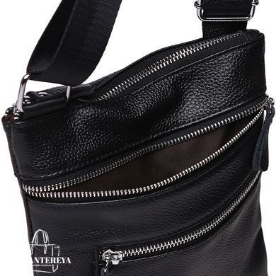 Сумка мужская кожаная Borsa Leather K1307-black