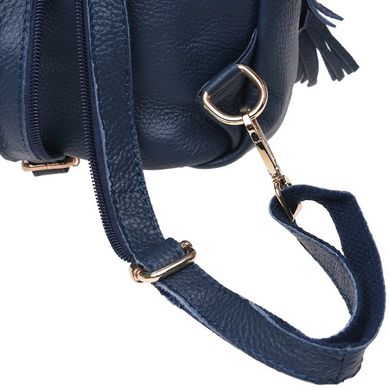 Шкіряний жіночий рюкзак Keizer K11032-blue синій