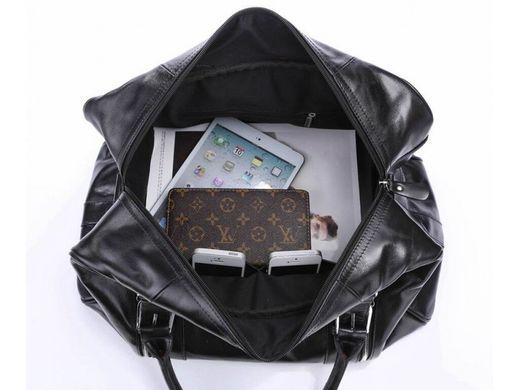 Мужская кожаная дорожная сумка Jasper&Maine 7190A Black
