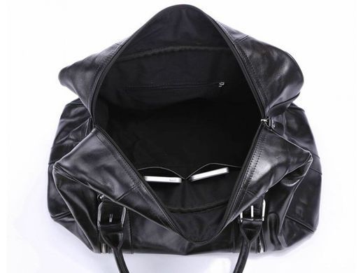 Мужская кожаная дорожная сумка Jasper&Maine 7190A Black