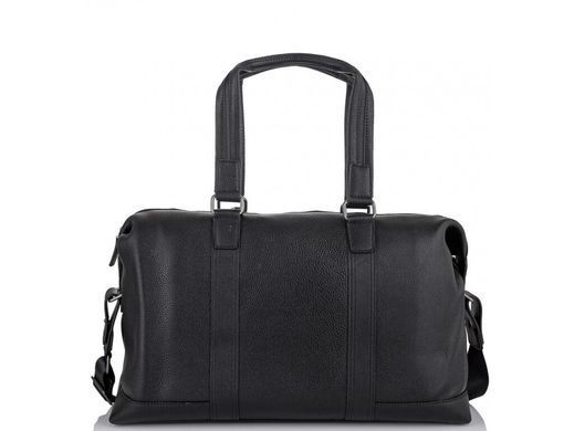 Чоловіча шкіряна дорожня сумка Tiding Bag SM8-9395-3A чорний