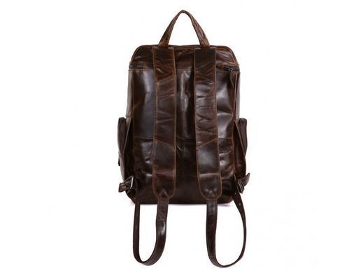 Чоловічий шкіряний рюкзак Tiding Bag 7202C коричневий