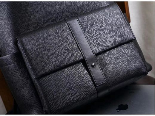 Чоловічий шкіряний рюкзак Tiding Bag B3-172A чорний