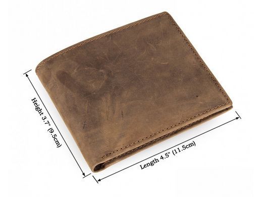Мужское кожаное портмоне Tiding Bag 8015-3R коричневый