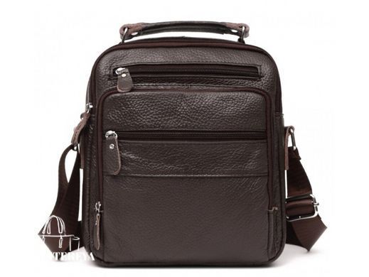 Мужской кожаный мессенджер Tiding Bag M38-5112C коричневый