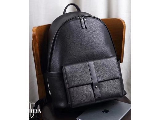 Мужской кожаный рюкзак Tiding Bag B3-172A черный