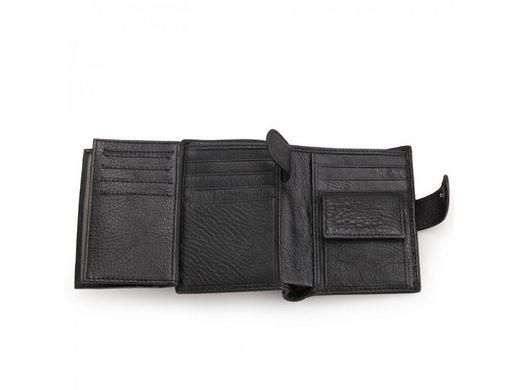 Мужское кожаное портмоне Tiding Bag 8129A черный