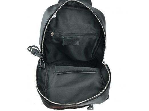 Мужской кожаный черный мессенджер Tiding Bag A25-6801A