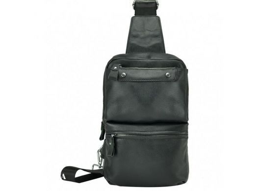 Мужской кожаный черный мессенджер Tiding Bag A25-6801A