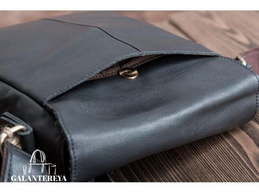 Мужской кожаный коричневый мессенджер Tiding Bag G1157
