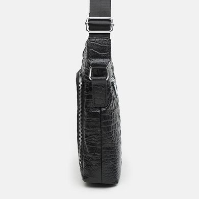 Сумка через плече чоловіча шкіряна Keizer K17607-3bl-black
